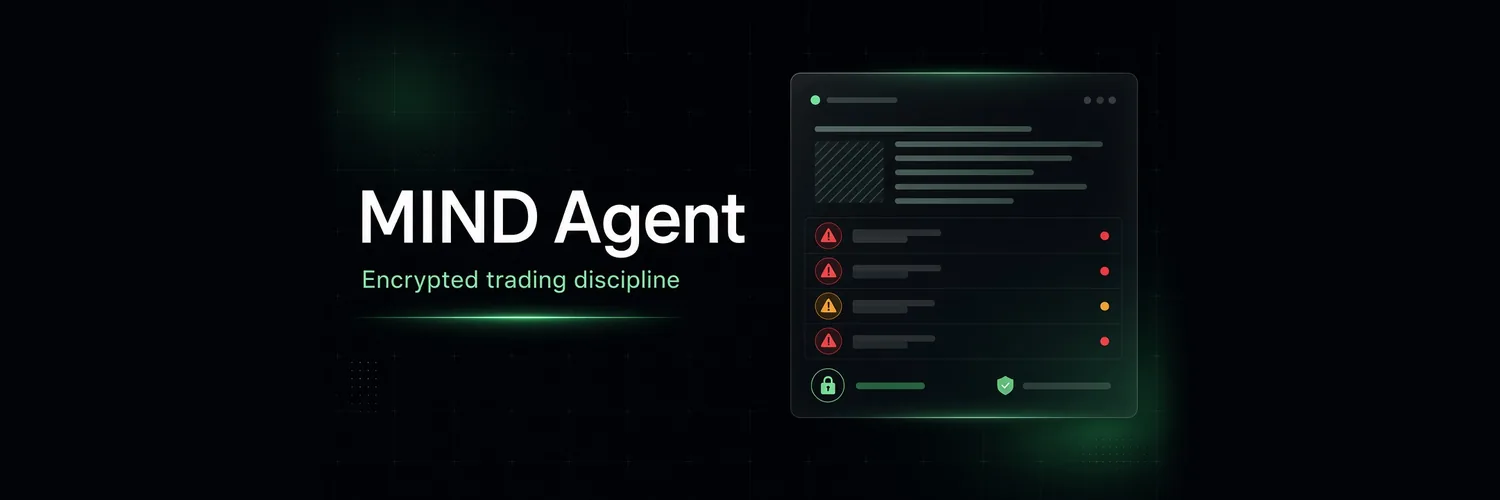 MIND Agent · Encrypted trading discipline：存入前检查界面示意